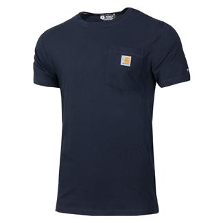 Men's Carhartt Force Relaxed Fit Midweight Pocket T-Shirt Navy