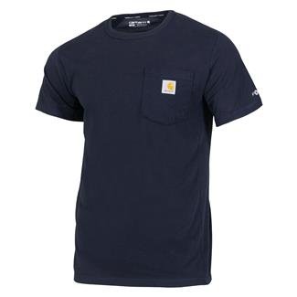 Men's Carhartt Force Relaxed Fit Midweight Pocket T-Shirt Navy