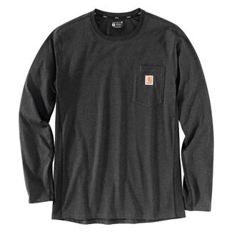 Men's Carhartt Force Long Sleeve Pocket T-Shirt Carbon Heather