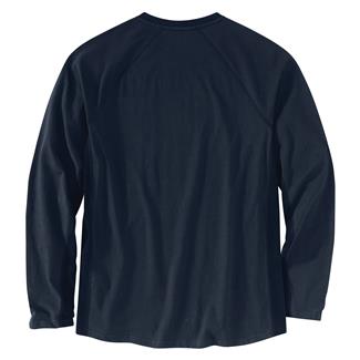 Men's Carhartt Force Long Sleeve Pocket T-Shirt Navy