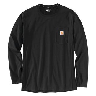 Men's Carhartt Force Long Sleeve Pocket T-Shirt Black