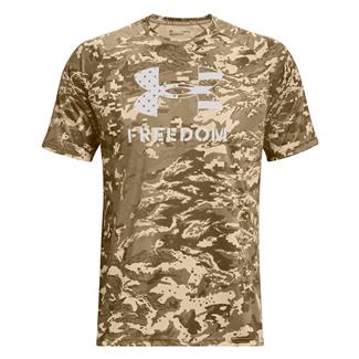 Men's Under Armour Freedom Tech Camo T-Shirt Desert Sand