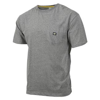 Men's CAT Industry Leader Pocket T-Shirt Dark Heather Gray