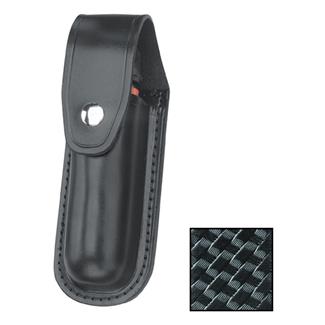 Gould & Goodrich Leather Aerosol Case MK III with Nickel Hardware Black Basket Weave