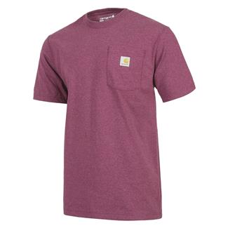Men's Carhartt Workwear Pocket T-Shirt Beet Red Heather