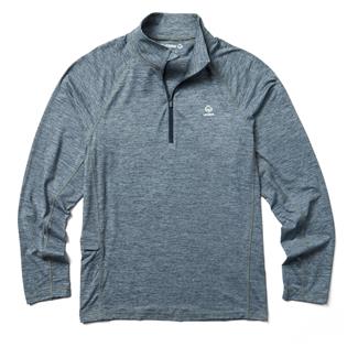 Men's Wolverine Sun-Stop Eco 1/2 Zip Navy Heather