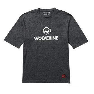 Men's Wolverine Edge Graphic Wicking T-Shirt Black Heather