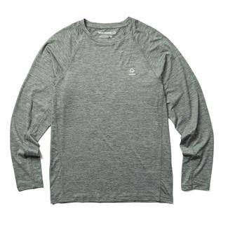 Men's Wolverine Sun-Stop Long Sleeve Crew Gunmetal Heather