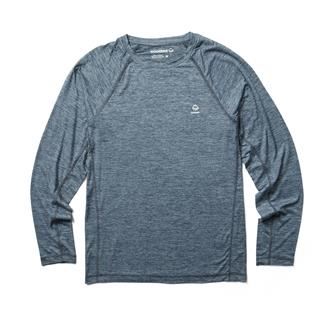 Men's Wolverine Sun-Stop Long Sleeve Crew Navy Heather