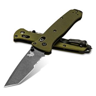Benchmade 537GY-1 Bailout Combo Edge Woodland Green