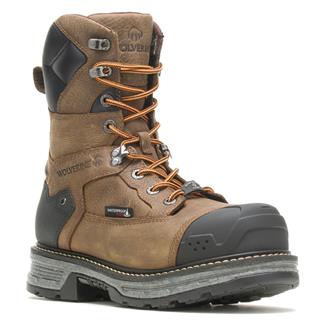 Men's Wolverine 8" Hellcat Heavy Duty Ultraspring Durashocks Composite Toe Boots Chocolate Chip