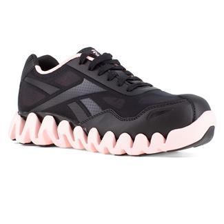 Women's Reebok Zig Pulse Work Composite Toe Black / Pink