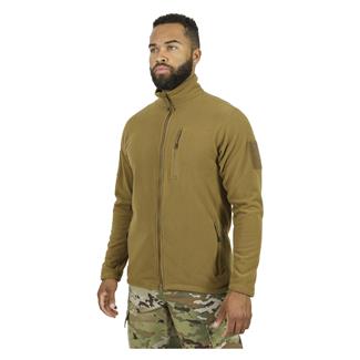 Men's Mission Made Full Zip Fleece Jacket Coyote Tan