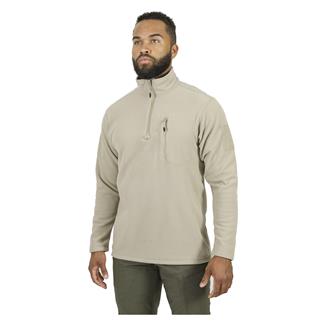 Men's Mission Made Quarter Zip Fleece Pullover Khaki