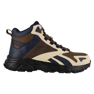 Men's Reebok Hyperium Work Met Guard Composite Toe Boots Tan / Blue / Brown