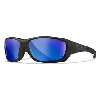 Wiley X Gravity Captivate Black Crystal (frame) / Polarized Blue Mirror (lens)