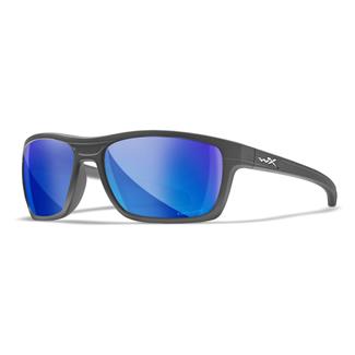 Wiley X Kingpin Captivate Matte Graphite (frame) / Polarized Blue Mirror (lens)