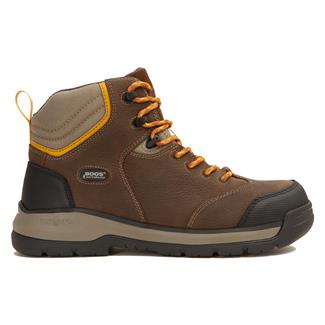 Men's BOGS 6" Bedrock II Waterproof Composite Toe Boots Brown Multi