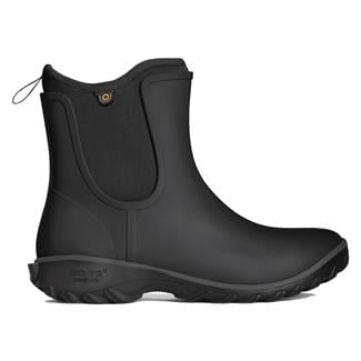 Women's BOGS Sauvie Slip On Waterproof Boots Black