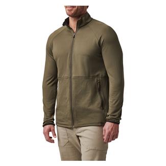 Men's 5.11 Stratos Full Zip Ranger Green