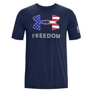Men's Under Armour New Freedom Logo T-Shirt Navy