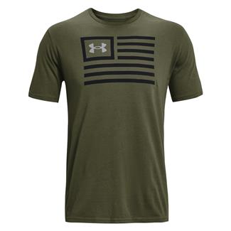 Men's Under Armour Freedom Chest Graphic T-Shirt Marine OD Green