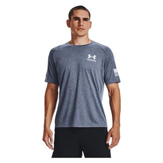 Men's Under Armour Freedom Tech T-Shirt Academy / Light Heather