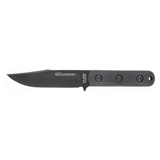 Ka-Bar EK Commando Short Clip Point Black Plain Edge