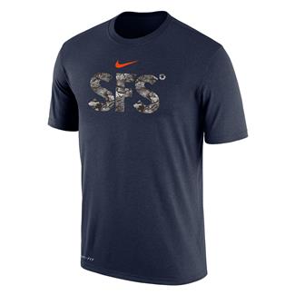 Men's Nike SFS Dri-Fit Cotton T-Shirt Navy