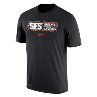 Men's Nike Camo Badge Dri-Fit Cotton T-Shirt Black