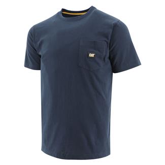 Men's CAT Label Pocket T-Shirt Detroit Blue