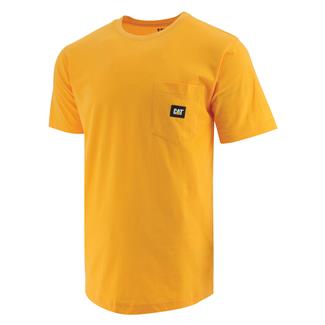 Men's CAT Label Pocket T-Shirt Yellow