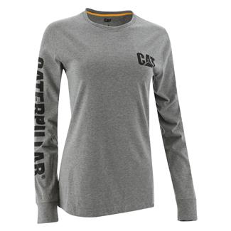 Women's CAT Trademark Long Sleeve T-Shirt Dark Heather Gray