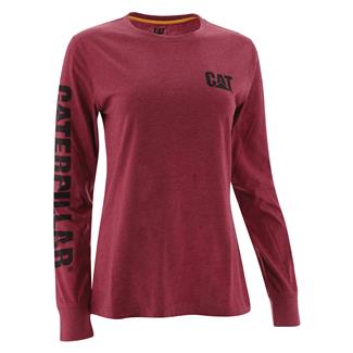 Women's CAT Trademark Long Sleeve T-Shirt Brick Heather
