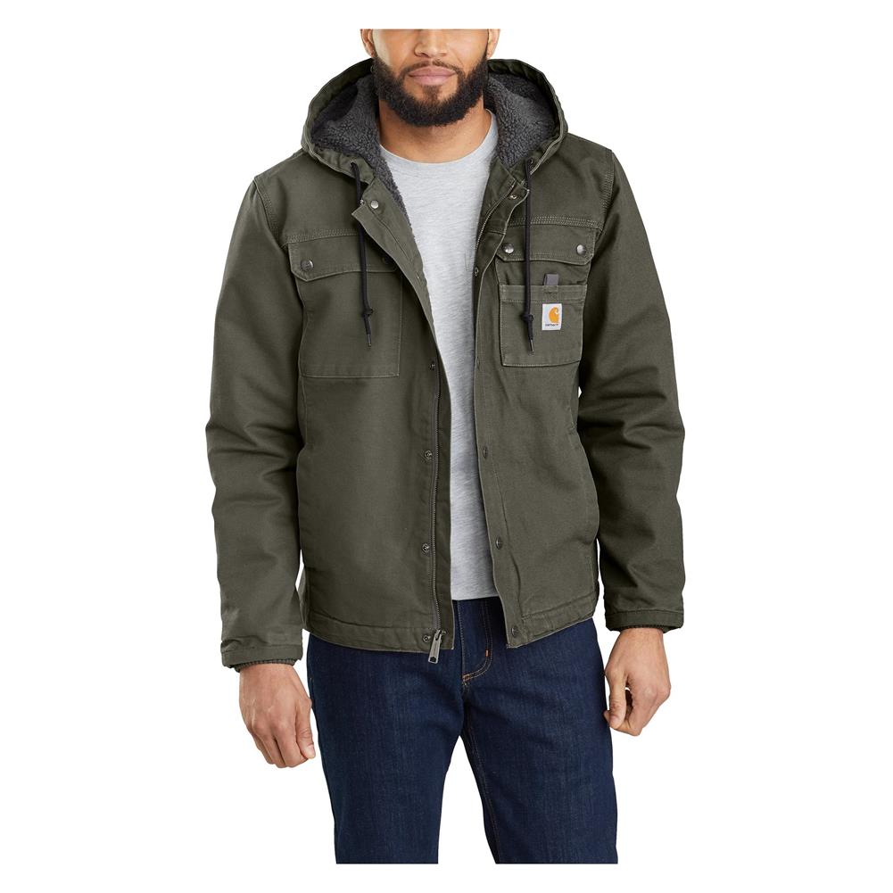 Men's Carhartt Relaxed Fit Washed Duck Utility Jacket, Work Boots  Superstore