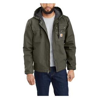 Men's Carhartt Relaxed Fit Washed Duck Utility Jacket Moss