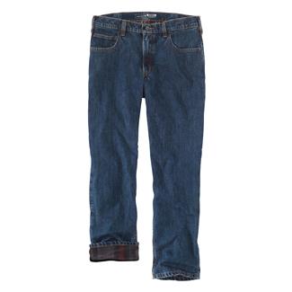 Men's Carhartt Relaxed Fit Flannel Lined 5 Pocket Jeans Canal