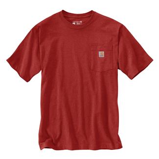 Men's Carhartt Workwear Pocket T-Shirt Chili Pepper Heather
