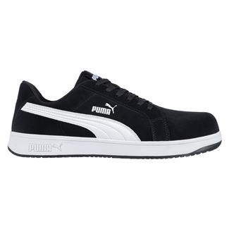 Men's Puma Safety Iconic Low Composite Toe EH Safe Black / White