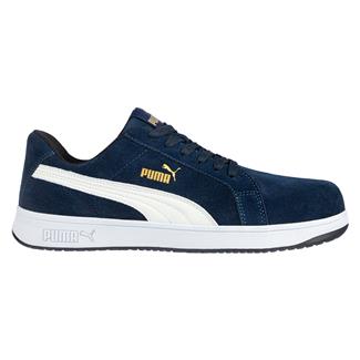 Men's Puma Safety Iconic Low Composite Toe EH Safe Navy /  White