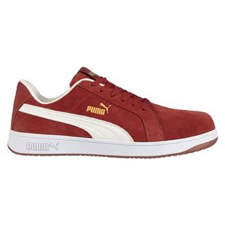 Men's Puma Safety Iconic Low Composite Toe EH Safe Red /  White