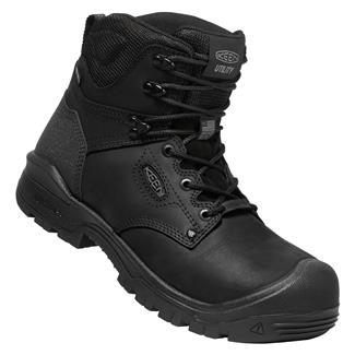 Men's Keen Utility 6" Independence Carbon Toe Waterproof Boots Black