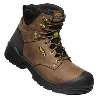Men's Keen Utility 6" Independence Waterproof Boots Dark Earth / Black