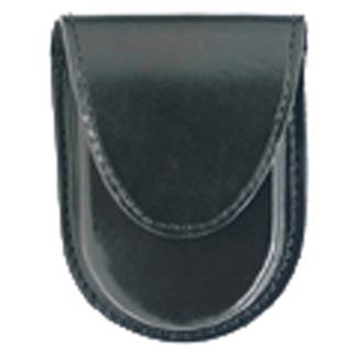 Gould & Goodrich Round Bottom Handcuff Case with Hidden Snap Plain Black