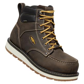 Men's Keen Utility 6" Cincinnati Composite Toe Waterproof Boots Dark Chocolate / Sandshell