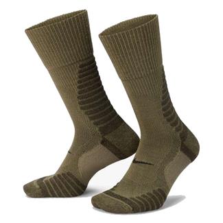 Nike Outdoor Cush Crew Socks Med Olive