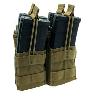 Shellback Tactical Double Stacker Open Top M4 Mag Pouch Coyote