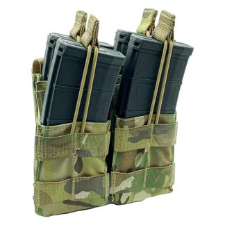Shellback Tactical Double Stacker Open Top M4 Mag Pouch MultiCam