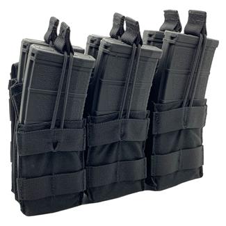 Shellback Tactical Triple Stacker Open Top M4 Mag Pouch Black