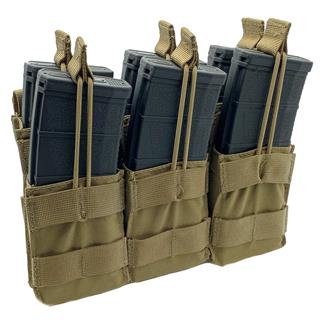 Shellback Tactical Triple Stacker Open Top M4 Mag Pouch Coyote